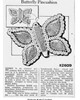 Mail Order Pattern No R2609, Butterfly Pincushion Newspaper Advertisement