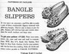 Mail Order Pattern No P-320 Knit Crochet Slippers Newspaper Advertisement