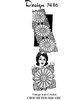 Large Daisy Crocheted Square Pattern Design 7486