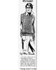 Mail Order Design 7374 Crocheted Sweater Pattern Newspaper Advertisement