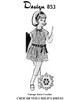 Crocheted Girls Motif Dress Pattern, Laura Wheeler Design 853