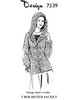 Crochet Jacket pattern with Irish Rose panels, Design 7339