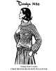 Crochet Pullover Pattern, Turtleneck with waist ties, Design 7486