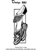 Vintage 1970s Crocheted Slippers and Bed Socks Pattern in Knitting Worsted, Mail Order Design 880