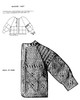 Illustration of Girls Jacket with blocking chart