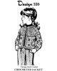 Girls Crochet Motif Jacket Pattern, Mail Order Design 526