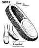 Easy Crochet Slippers pattern for men, women, children - Anne Cabot No 5037