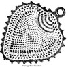 Pineapple crochet potholder illustration