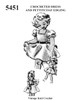 Easy Crochet Girls Dress Pattern in Single and double crochet, Anne Cabot 5451
