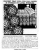 Mail Order Design Pattern 1685, crocheted motif newspaper advertisement