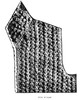 Illustration of crocheted jacket in picot and single crochet