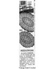 Mail order Design 840 pattern, crocheted doilies, newspaper advertisement