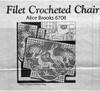Alice Brooks Filet Crocheted Chair Set Pattern 