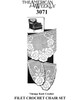 Rose Filet Crocheted Chair Set Pattern No 3071, The American Weekly