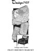 Peacock Filet Crochet Chair Set Pattern, Design 7107