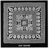 Filet Crochet Square Block for Tablecloth 