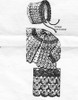 Crochet Baby Girl Crochet Jacket Bonnet Pattern, Laura Wheeler 695