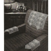 Rose Diamond Filet Crochet Chair Set Pattern 