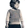 Little Girls Knit Honeycomb Stitch Sweater Pattern 