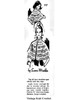 Mail Order Design 717 Hairpin Lace Cape Pattern Newspaper Advertisement