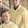 Father Son Knitted Aran Pullover Pattern