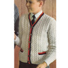 Cable Cardigan Boys Knitting Pattern 