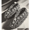 Vintage Girls Slippers Knitting Pattern 