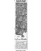 Mail Order Design pattern 724, Crocheted Afghan Newspaper Advertisement
