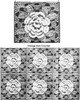 Crochet Rose Afghan Square Pattern, Laura wheeler Design 447