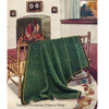 Vintage 1930s Green Crochet Afghan Pattern 