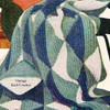 Blue Jewel Crochet Afghan Pattern, Vintage 1950s