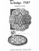 Flower Crochet Doily Pattern, Mail Order 7087