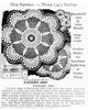 Mail order Design 6909, Crocheted Doilies Pattern newspaper advertisement 