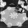 Drama Daisy Crochet Doily Pattern, Vintage 1940s