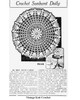 Mail Order Pattern No 5448 Crocheted Doily Newspaper Advertisement