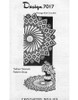 Large Crocheted Pinwheel Doily Pattern Design 7017