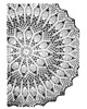 Illustration of crochet gem doily