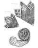 Crochet Pattern stitch illustration for 3-d rose doilies