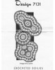 Flower Crochet Doilies Pattern, Square round oval, Alice Brooks 7131
