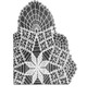 Oval Spiderweb Doily Pattern Stitch Illustration