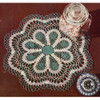 Medium Crocheted Flower Doily Pattern, Lagoon