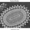 Tatted Oval Doily pattern Vintage 1940