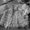 Lacy crocheted baby jacket pattern 