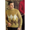 Mans Diamond Knit Argyle Sweater Pattern 