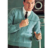 Knitting Pattern Mans Raglan Cardigan