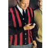 Mans Knitted Striped Cardigan Pattern from Columbia Minerva