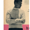 Vintage Turtleneck Knitting Pattern in Cable Stitch 