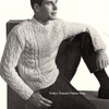 Knitted Cable Pullover Pattern for Men