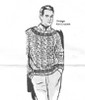 Mans Knitted Big Needle Sweater Pattern.