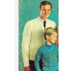 Mans Aran Knitted Cardigan Pattern, Vintage 1960s